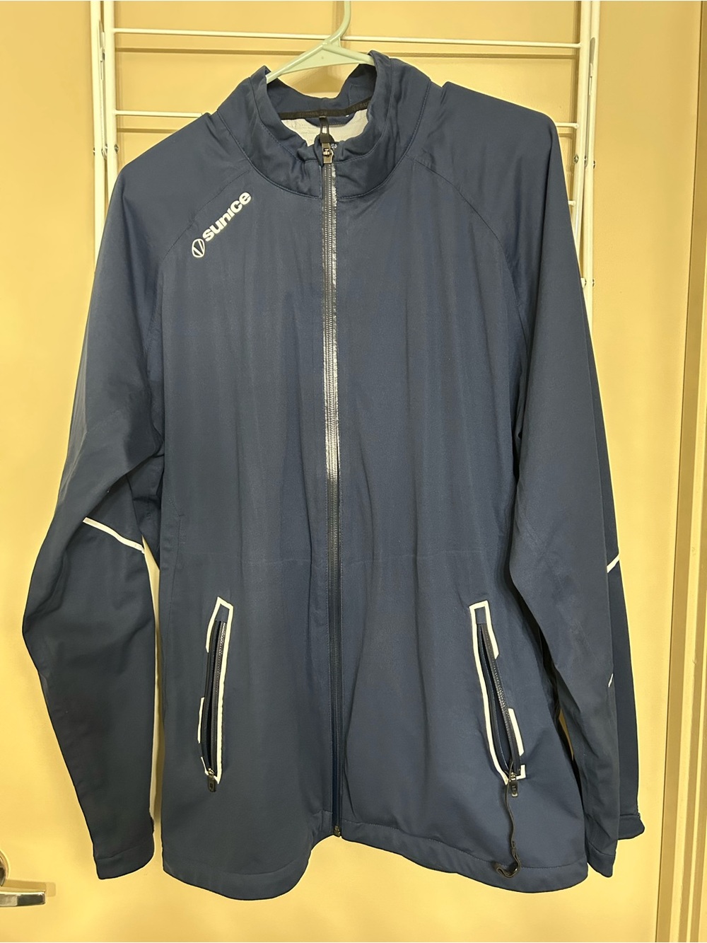Sunice Navy Blue Full-Zip rain jacket